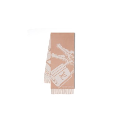 LOUIS VUITTON LOCK AND KEYS SCARF M90815 (215*45cm)